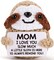 Gifts for Mom Birthday Mother's - Mothers Day Easter Funny Cute Romantic Crochet Sloth for Mama Bonus Step Mother from Daughter Son, Mom I Love You Sloth Much